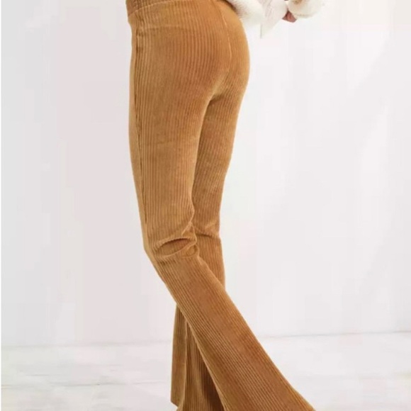 aerie Brown Corduroy Flare Pants - Picture 6 of 6